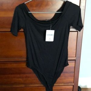 Forever 21 black short sleeve leotard